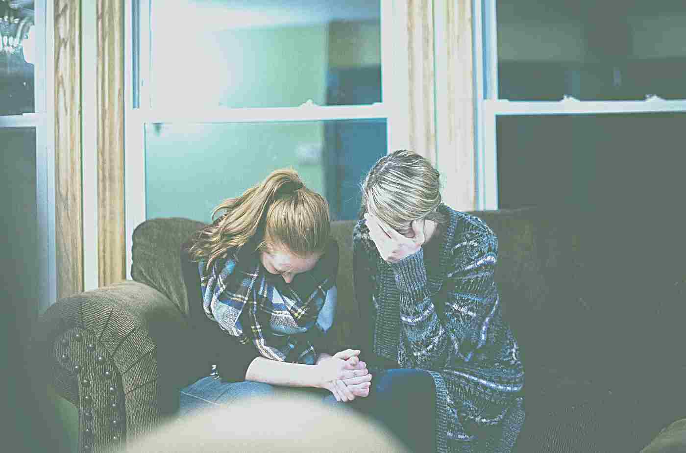 Are our children are at school cover image with mom and teen crying